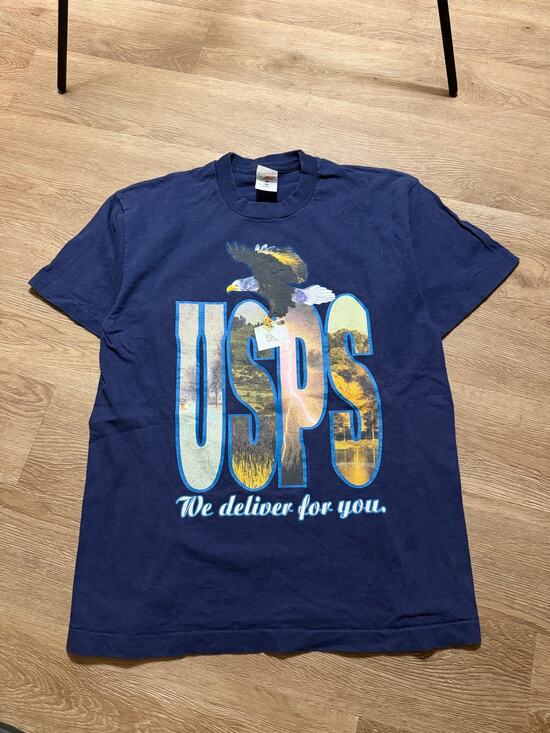 Fruit of the Loom Other - Vintage USPS We Deliver For You Eagle Graphic T-Shirt USA Made Size Large